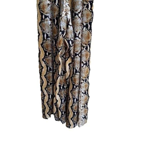 Polly & Esther Jumper Retro 70's Sleeveless V-neck Wide Flare Leg Snake Sz XS - Picture 12 of 12